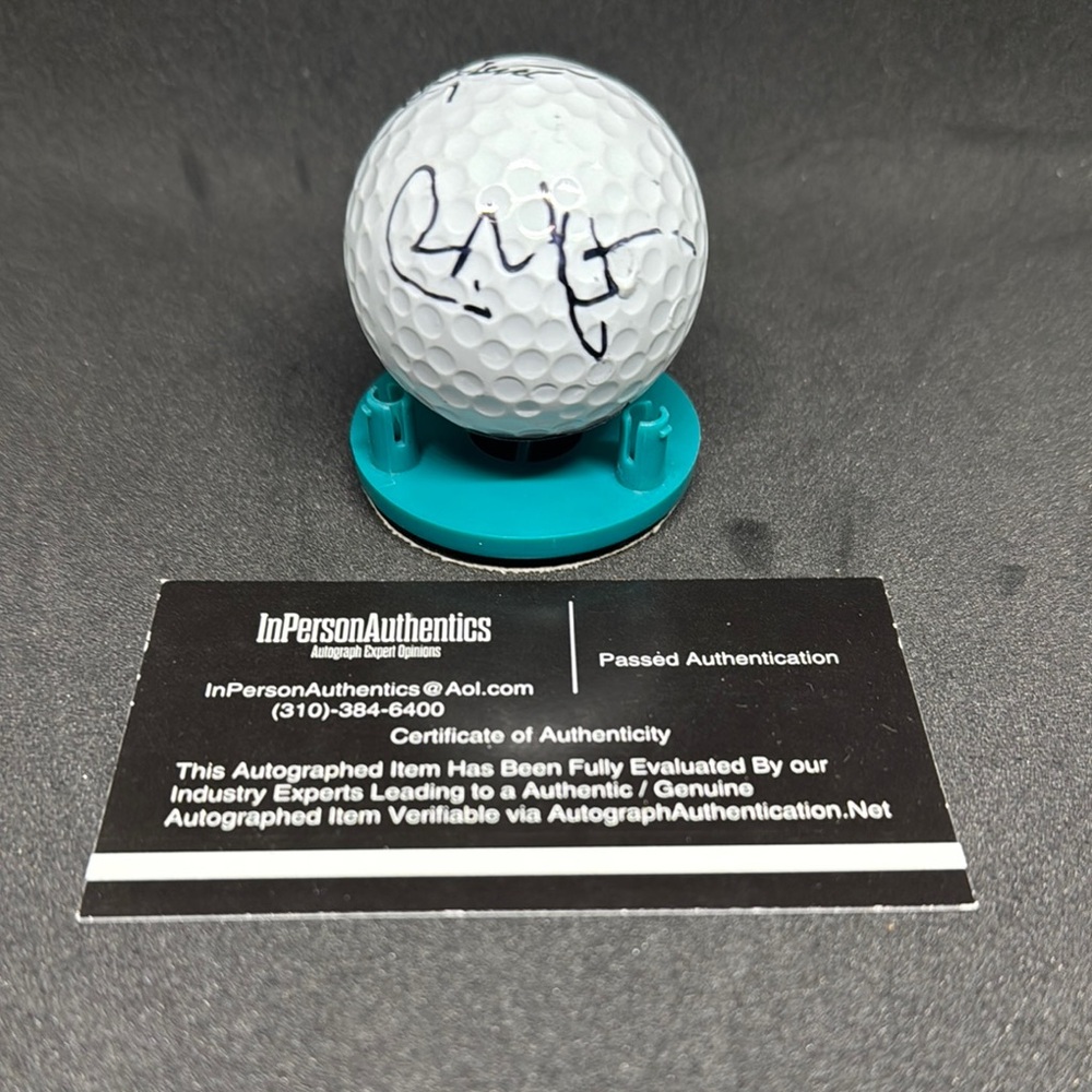 Autographed White Golf Ball